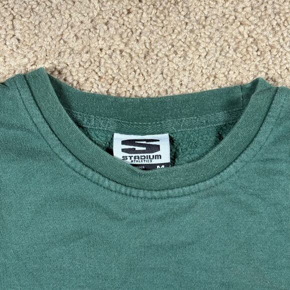 VTG Michigan State Spartans Sweatshirt Mens Sz Medium Green Stadium Athletics - Picture 7 of 7